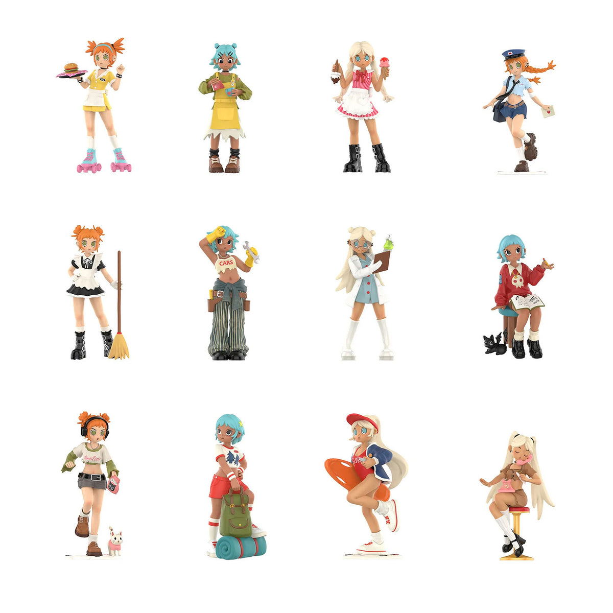Productafbeelding Peach Riot - Rush Hour Serie POP MART Mystery Figuren Display