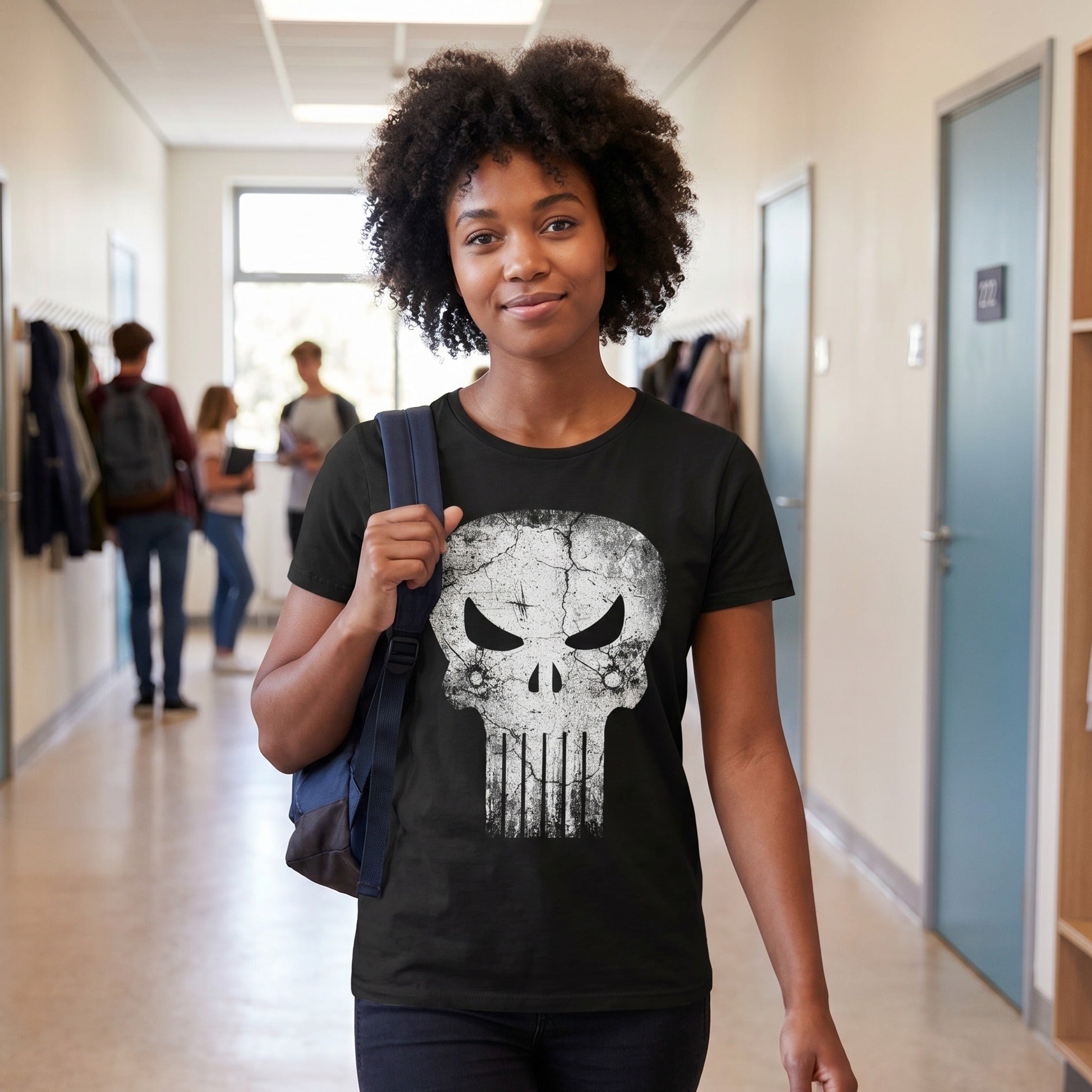 Product image Punisher - Skull Distress Logo T-Shirt black
