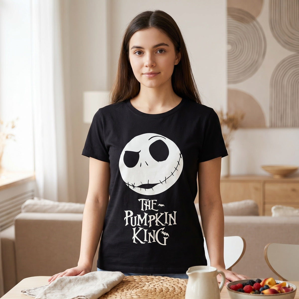 Productafbeelding Nightmare Before Christmas - The Pumpkin King T-Shirt zwart