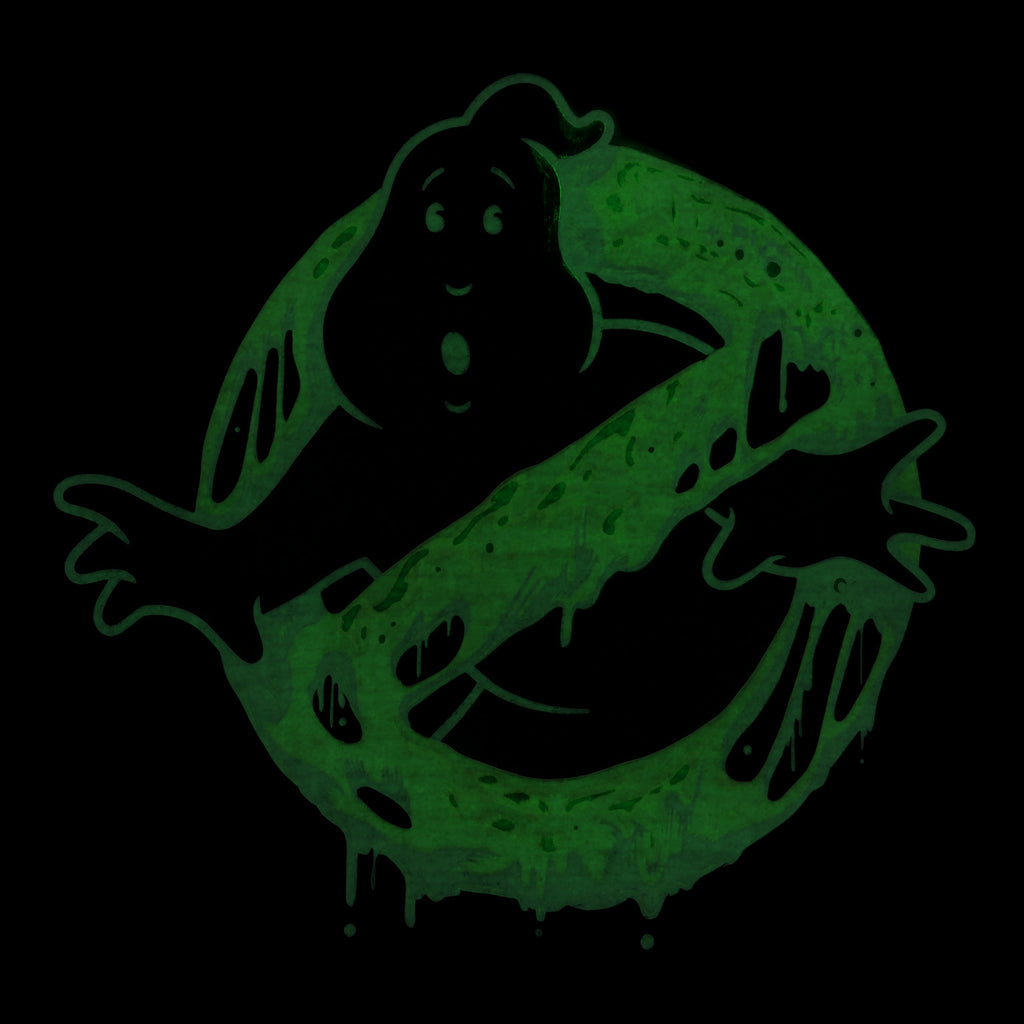 Productafbeelding Ghostbusters - Glow in the Dark Slime Logo T-shirt Zwart