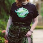 Productafbeelding Ghostbusters - Glow in the Dark Slime Logo T-shirt Zwart