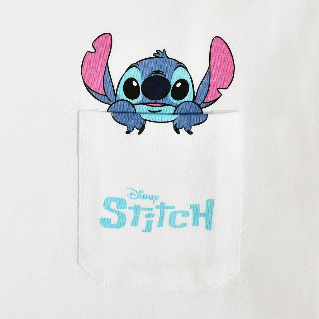 Productafbeelding Stitch Pocket T-shirt wit - Lilo & Stitch