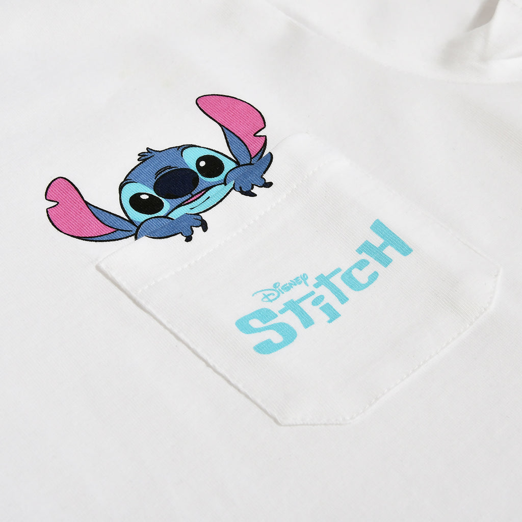 Productafbeelding Stitch Pocket T-shirt wit - Lilo & Stitch