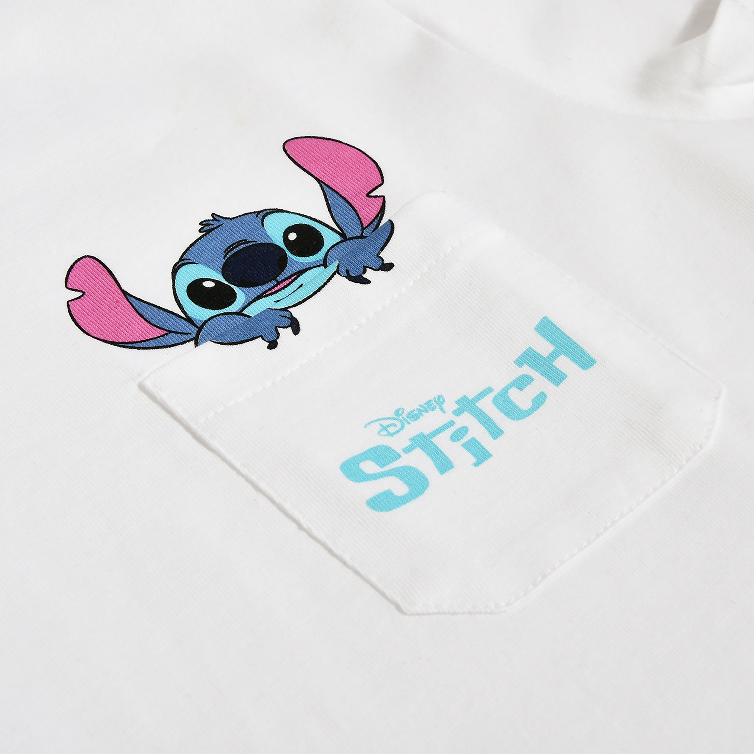Productafbeelding Stitch Pocket T-shirt wit - Lilo & Stitch