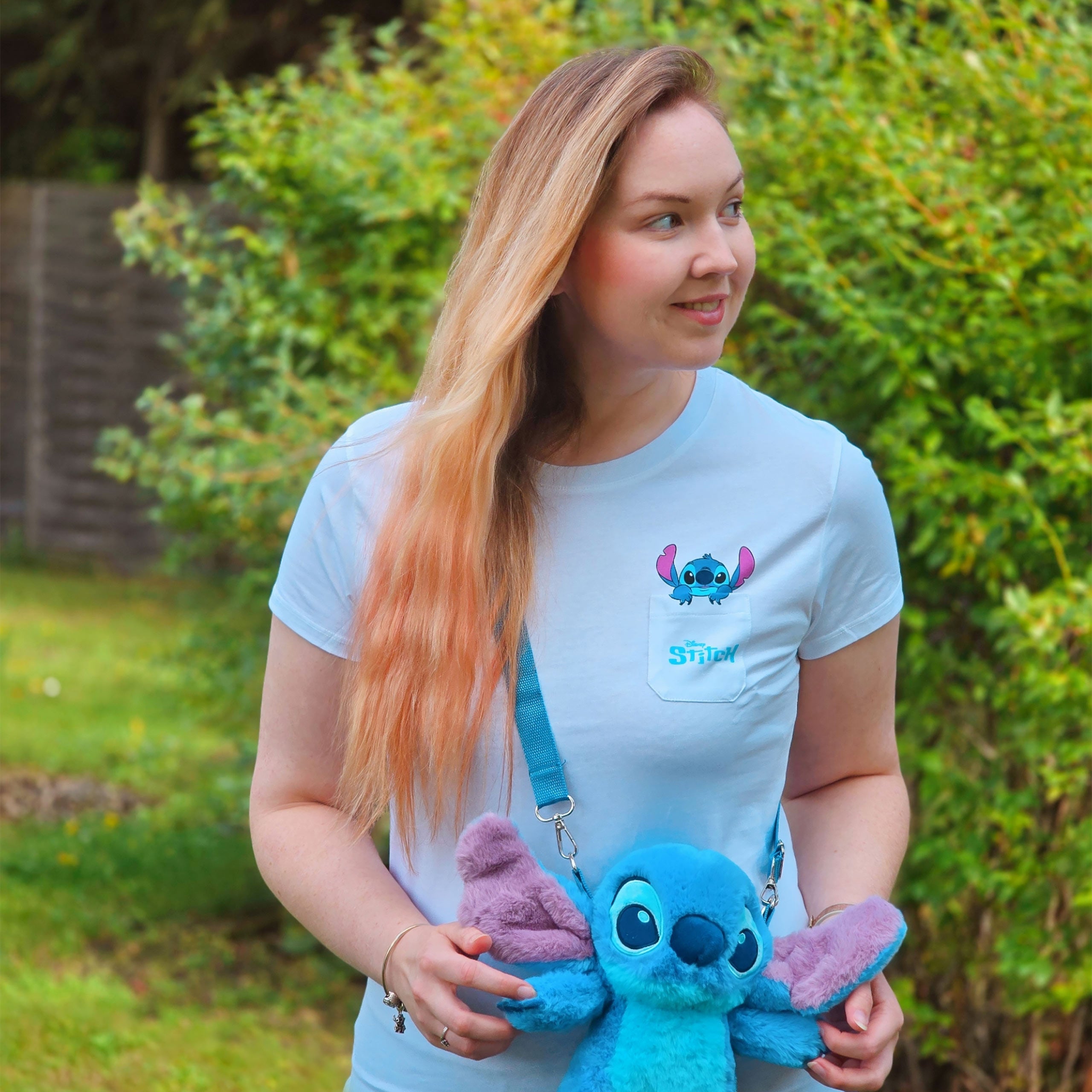Productafbeelding Stitch Pocket T-shirt wit - Lilo & Stitch