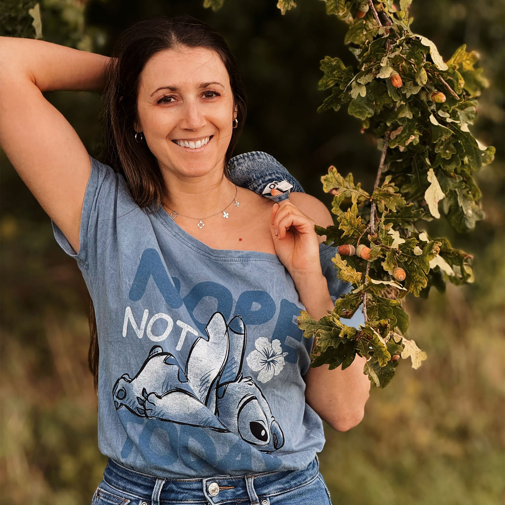 Productafbeelding Lilo & Stitch - Not Today T-shirt blauw