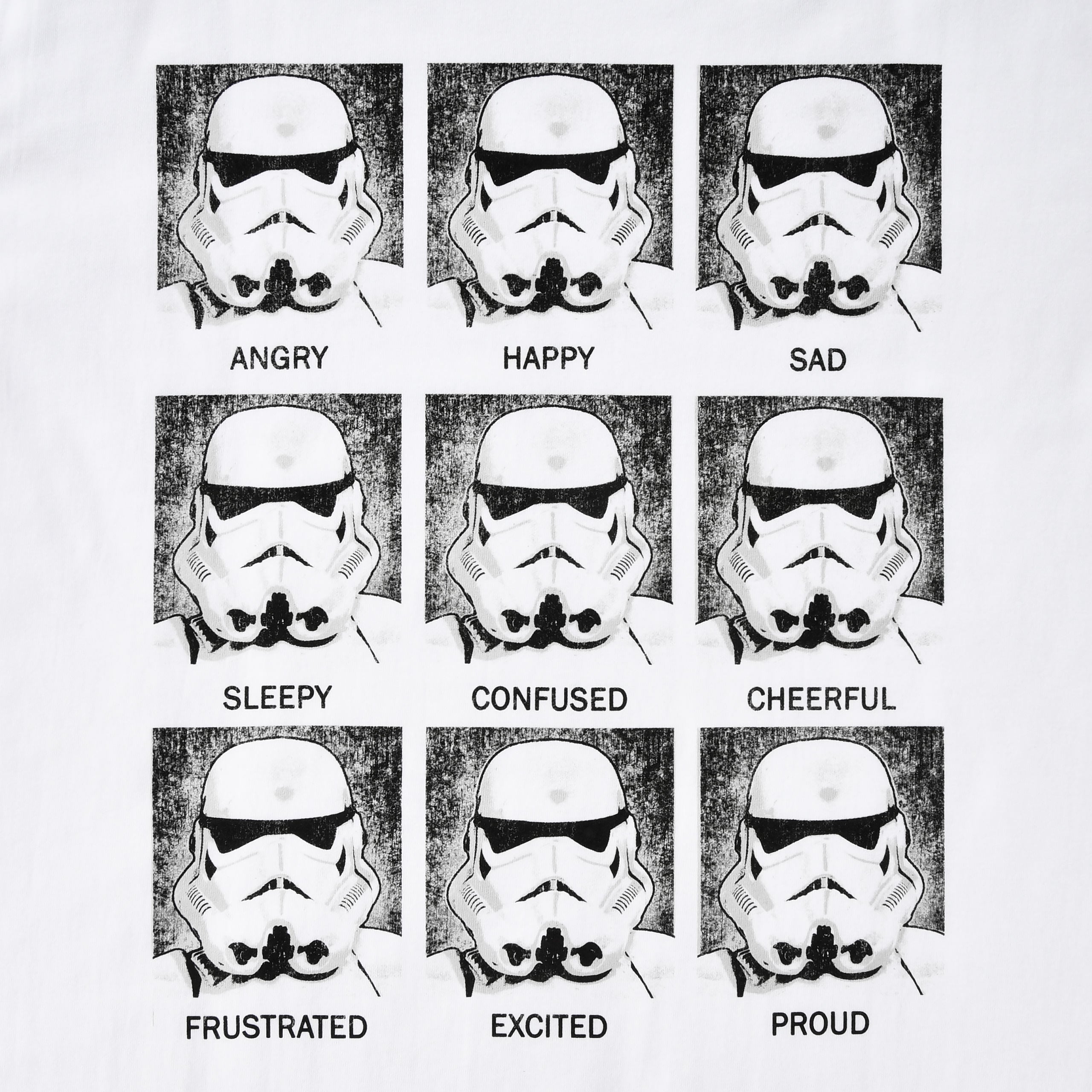 Productafbeelding Stormtrooper Multiface T-shirt wit - Star Wars