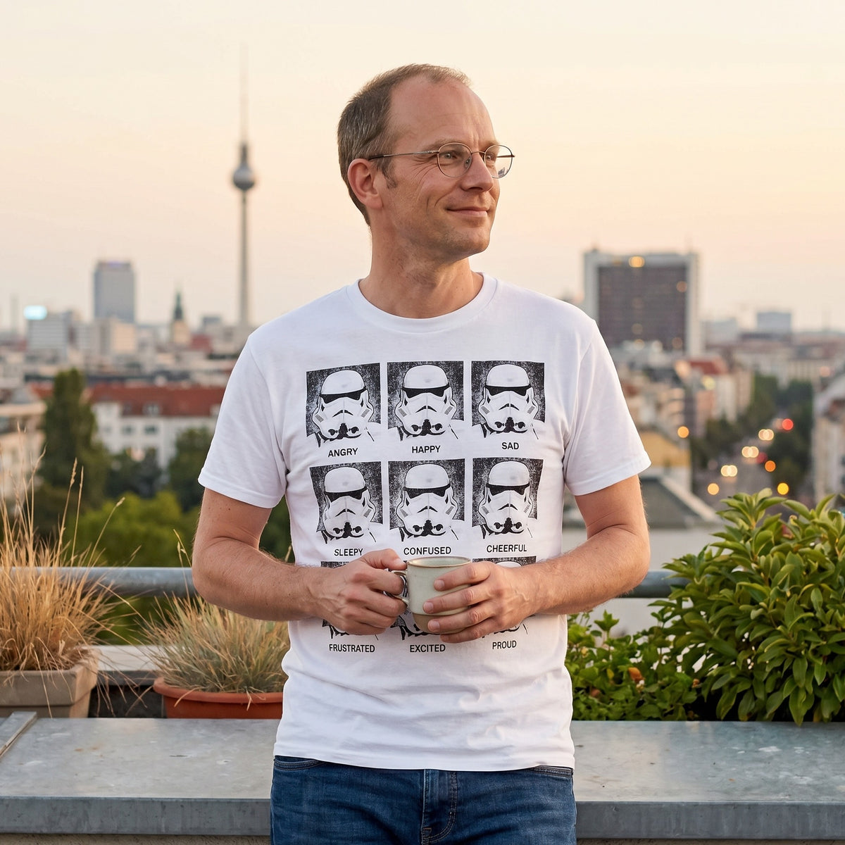 Productafbeelding Stormtrooper Multiface T-shirt wit - Star Wars