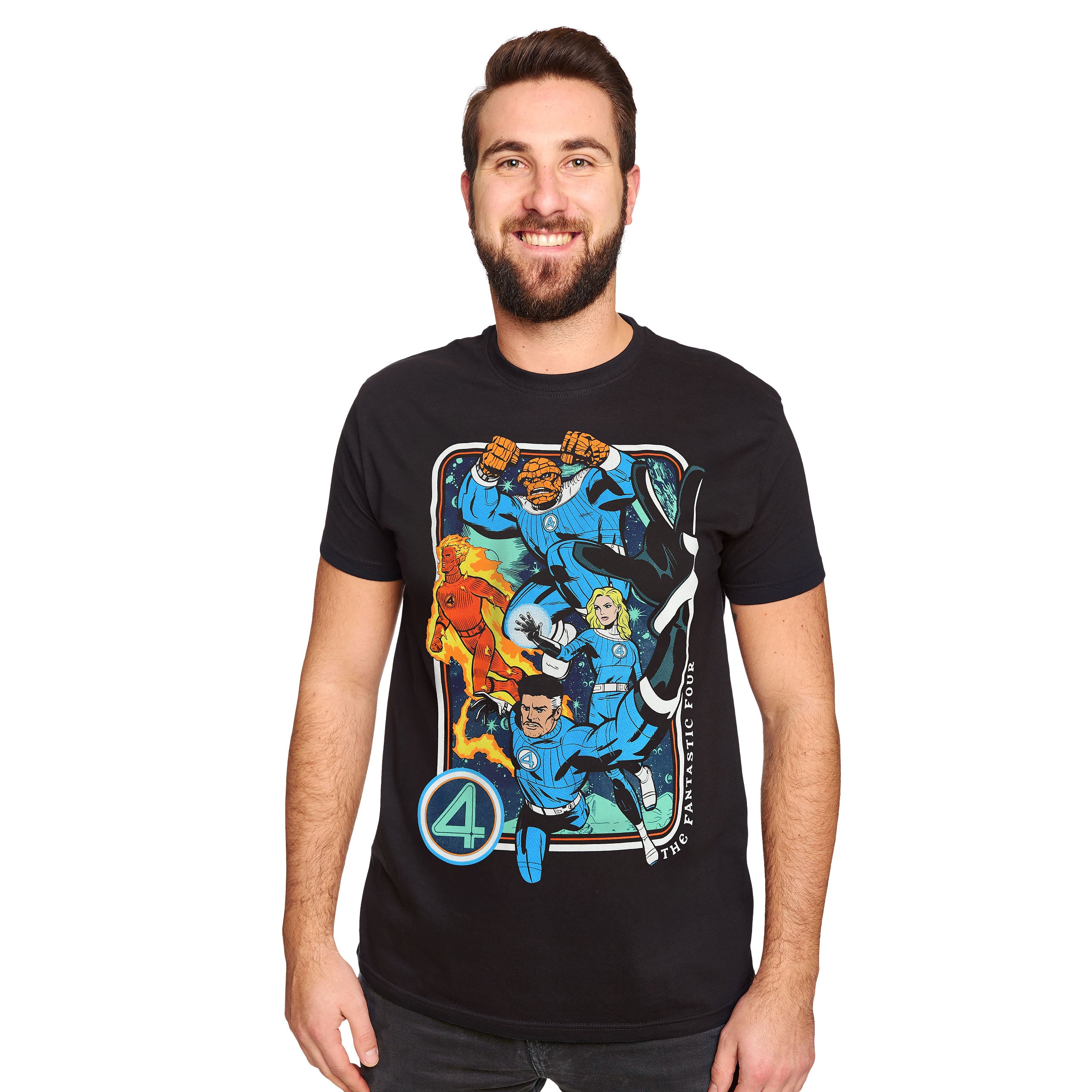 Productafbeelding Fantastic Four - Personages T-Shirt zwart