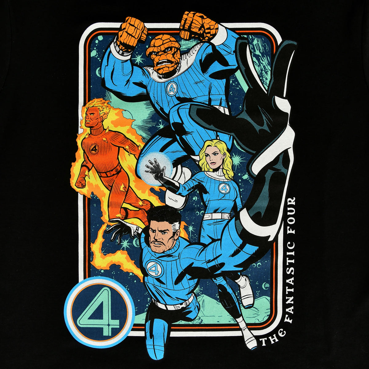 Productafbeelding Fantastic Four - Personages T-Shirt zwart