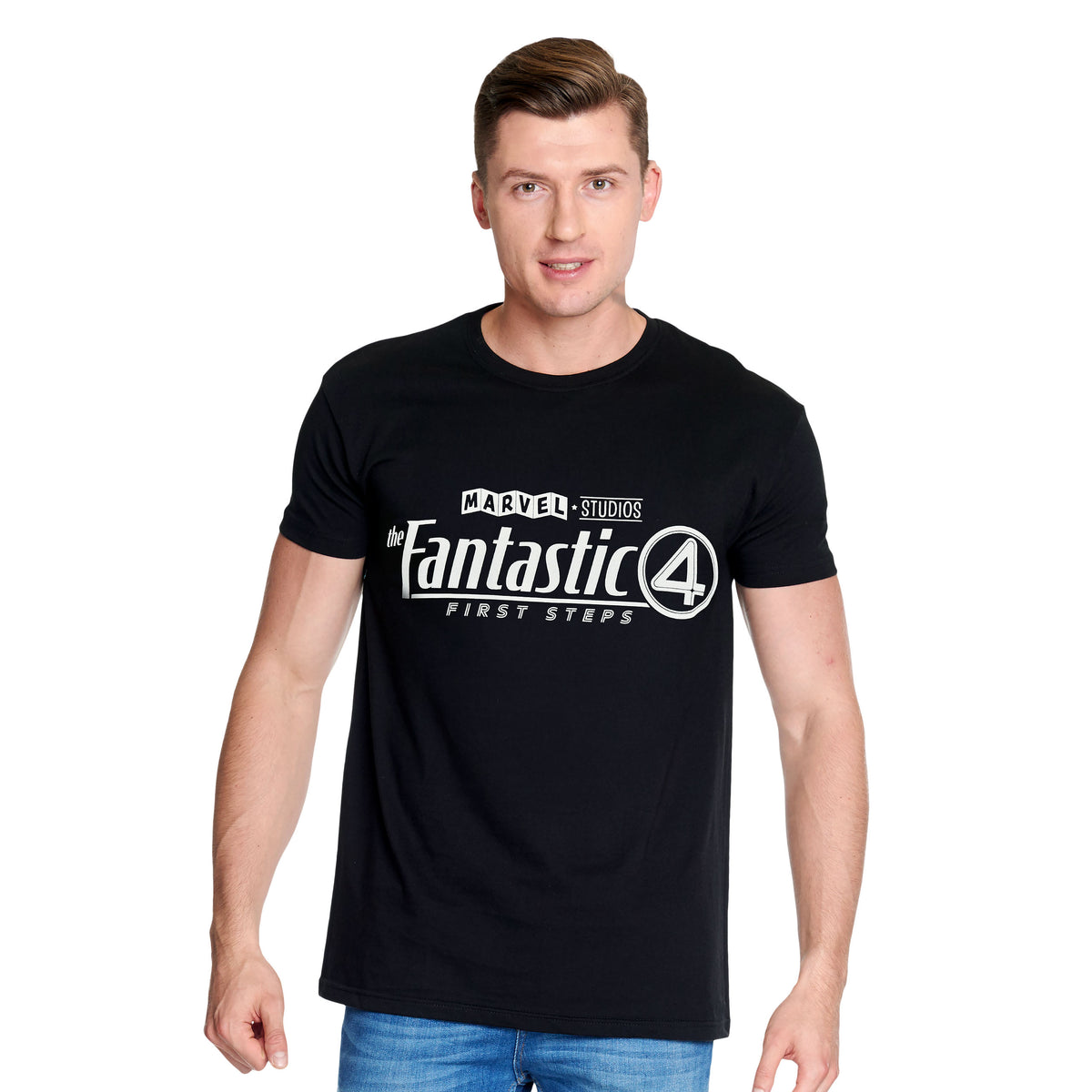 Productafbeelding Fantastic Four - Logo T-Shirt Zwart