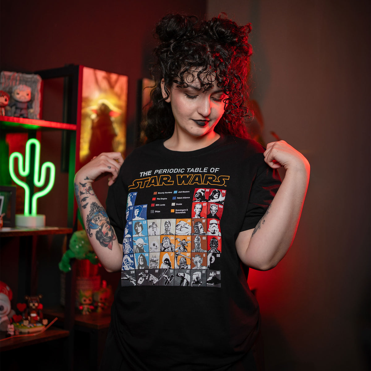 Productafbeelding Star Wars - Periodiek systeem T-Shirt zwart