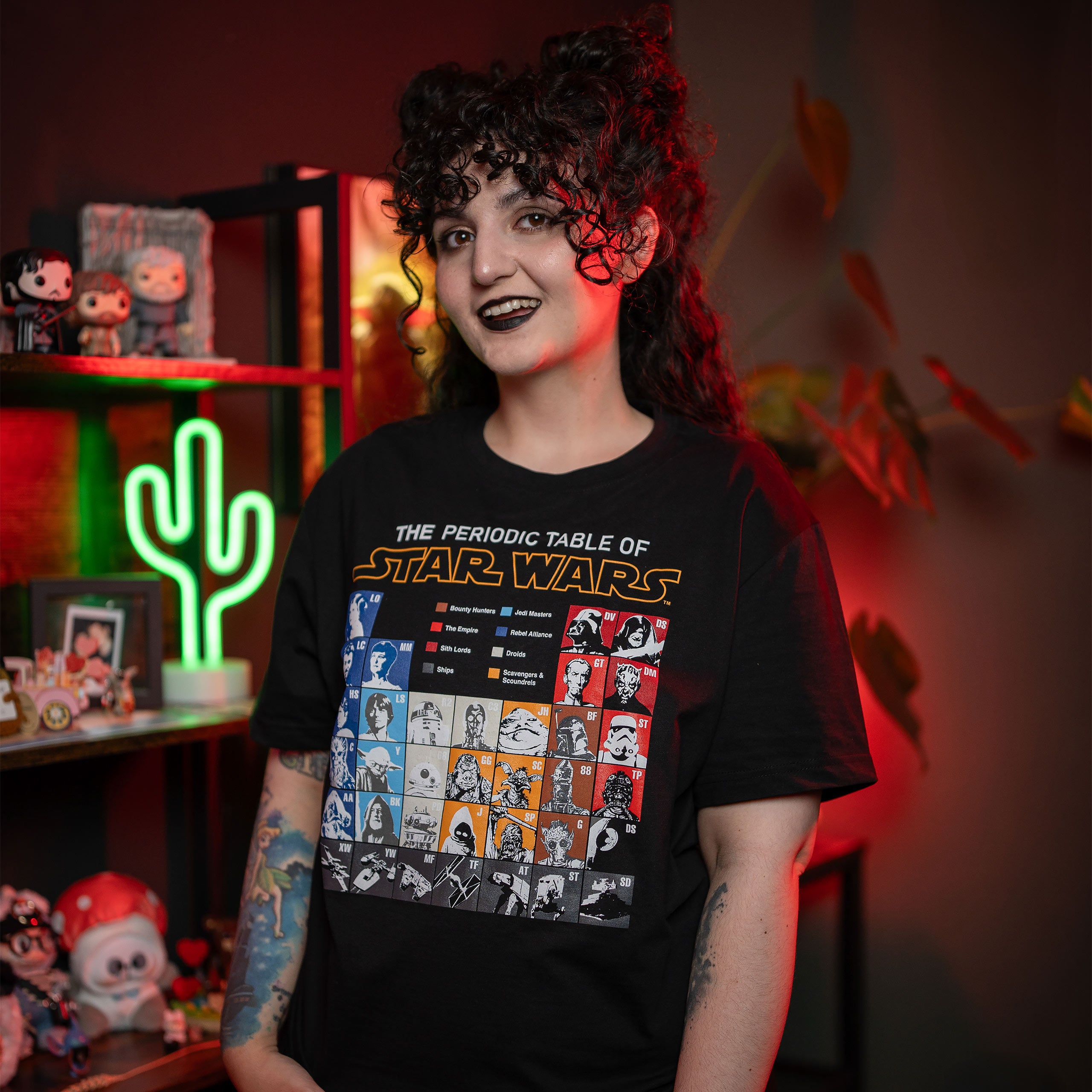 Productafbeelding Star Wars - Periodiek systeem T-Shirt zwart