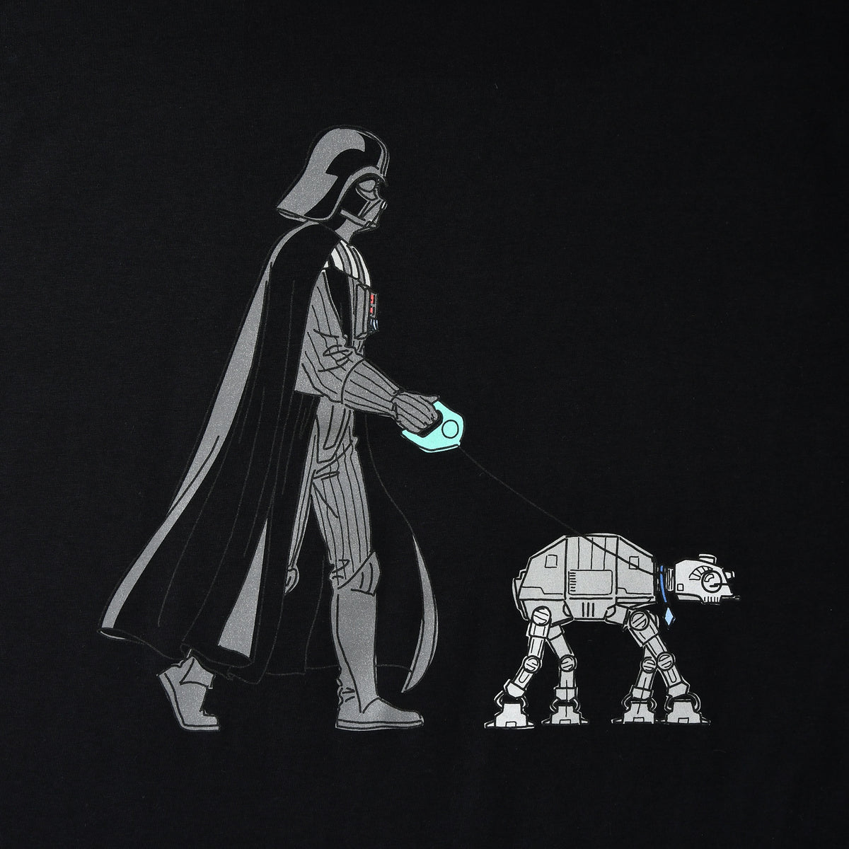 Productafbeelding Star Wars - Darth Vader Dog Walker T-Shirt zwart