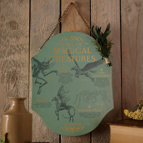 Productafbeelding Harry Potter - Verzorging van Fabeldieren Houten Wanddecoratie