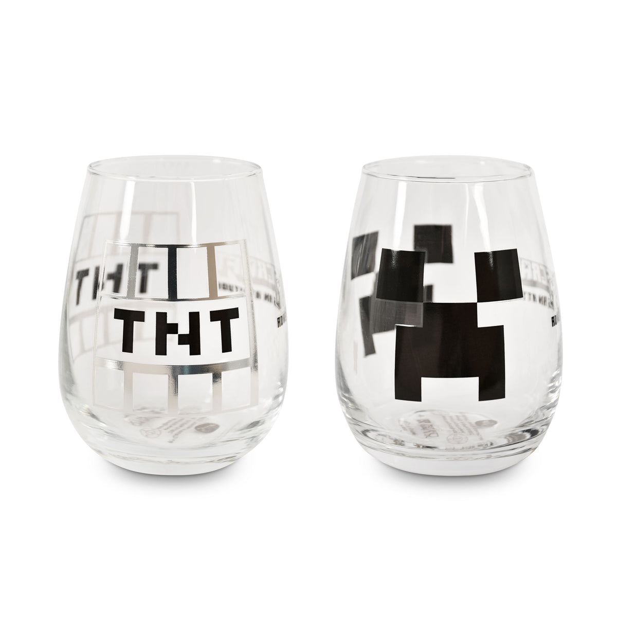 Productafbeelding Minecraft - Creeper en TNT Glazen Set van 2
