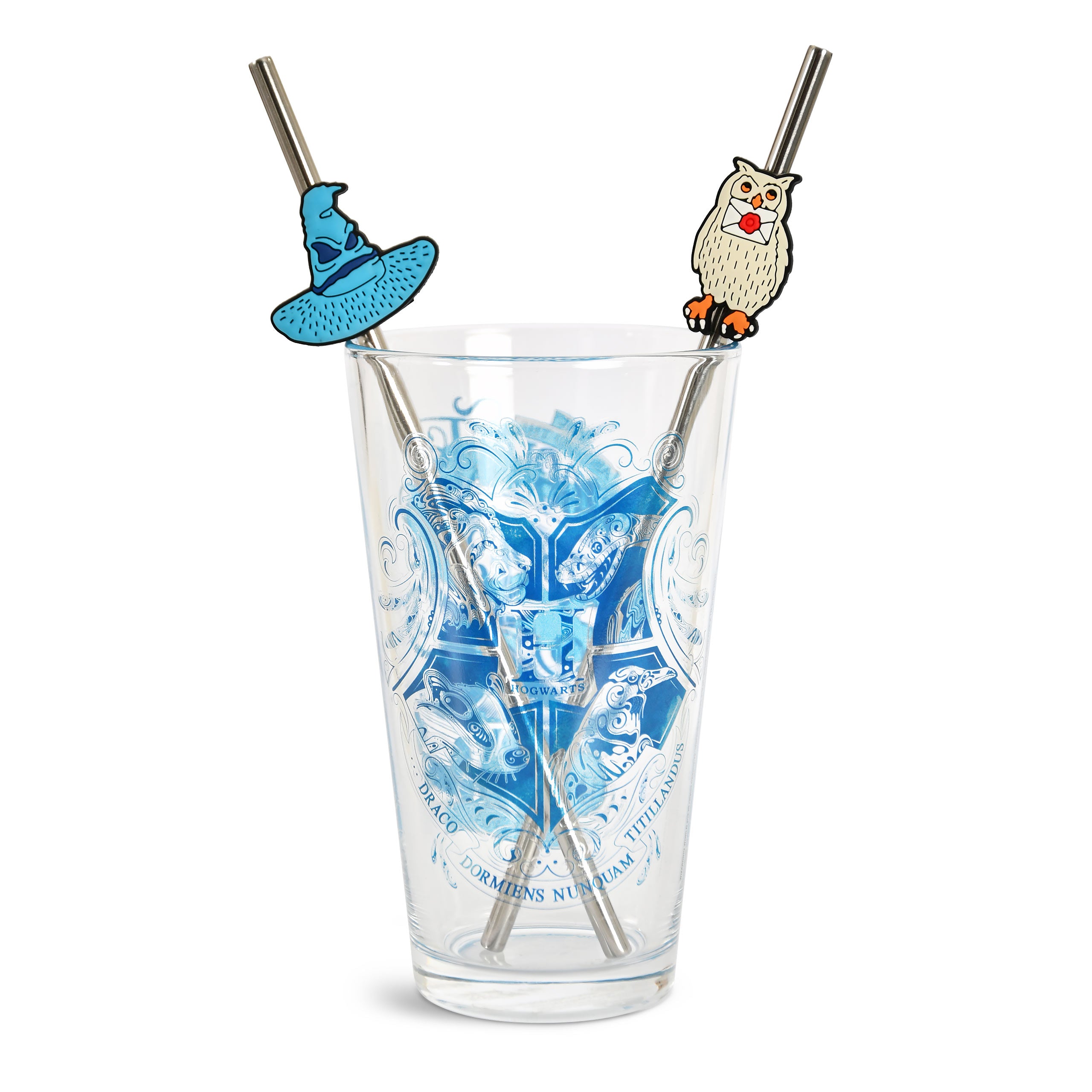 Productafbeelding Harry Potter - Zweinstein Glas met 2 Rietjes
