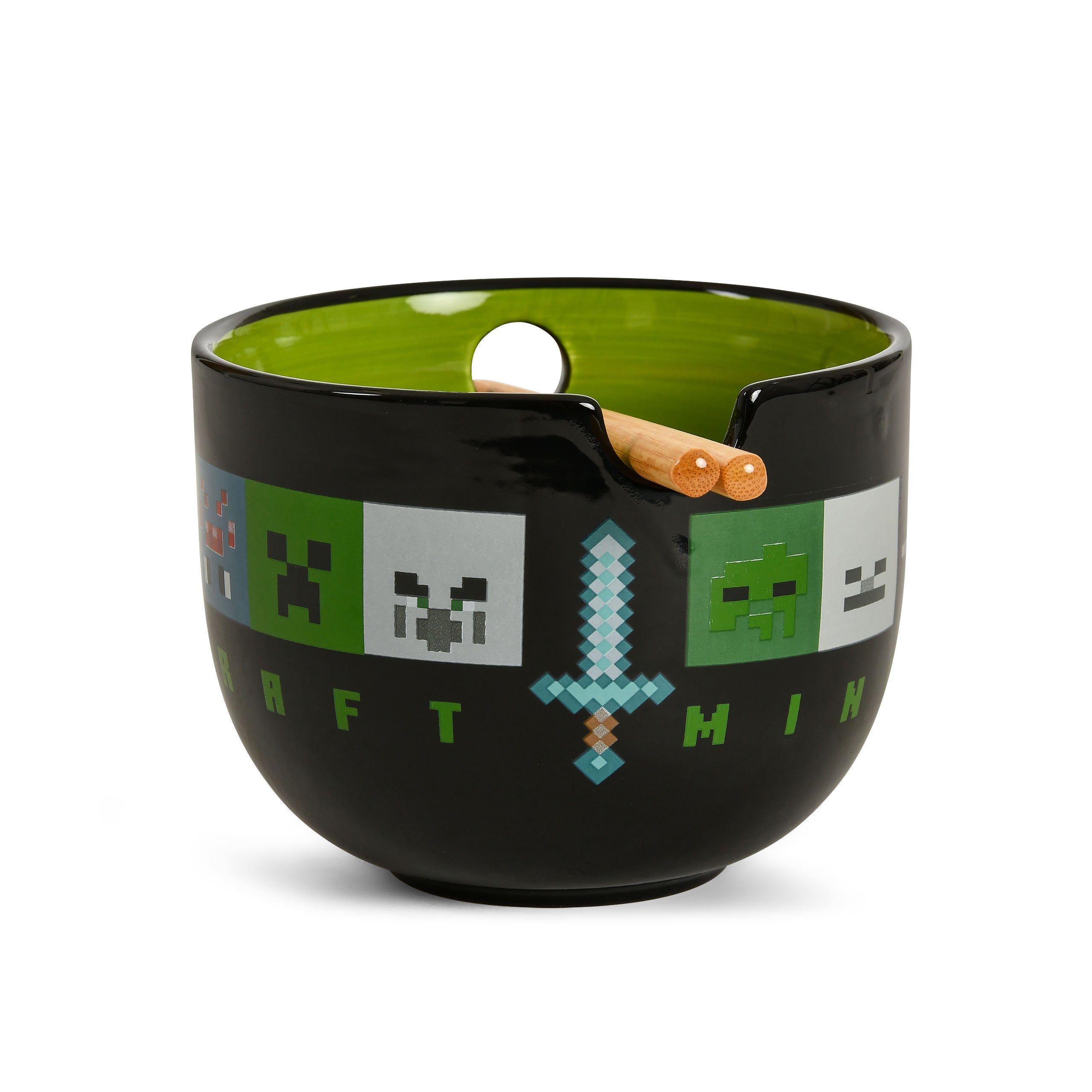 Productafbeelding Minecraft - Creeper Ramenkom met Eetstokjes