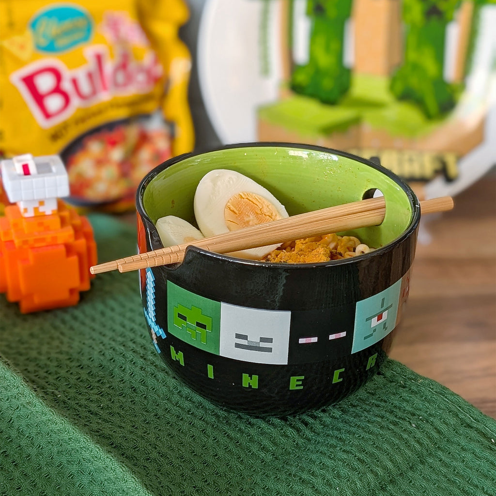 Product image Minecraft - Creeper Ramen Bowl with Chopsticks