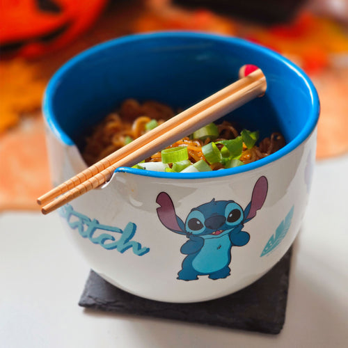 Productafbeelding Stitch Aloha Ramen Kom met Eetstokjes - Lilo & Stitch