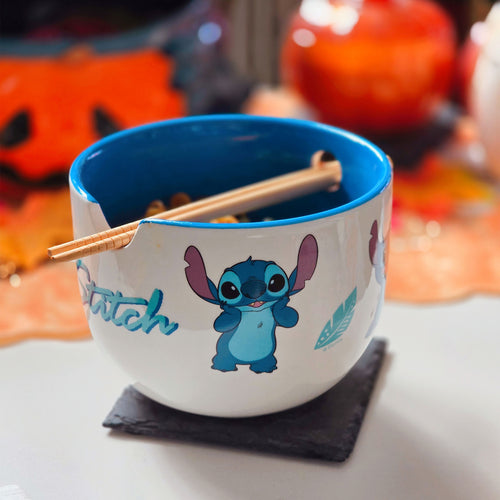 Productafbeelding Stitch Aloha Ramen Kom met Eetstokjes - Lilo & Stitch