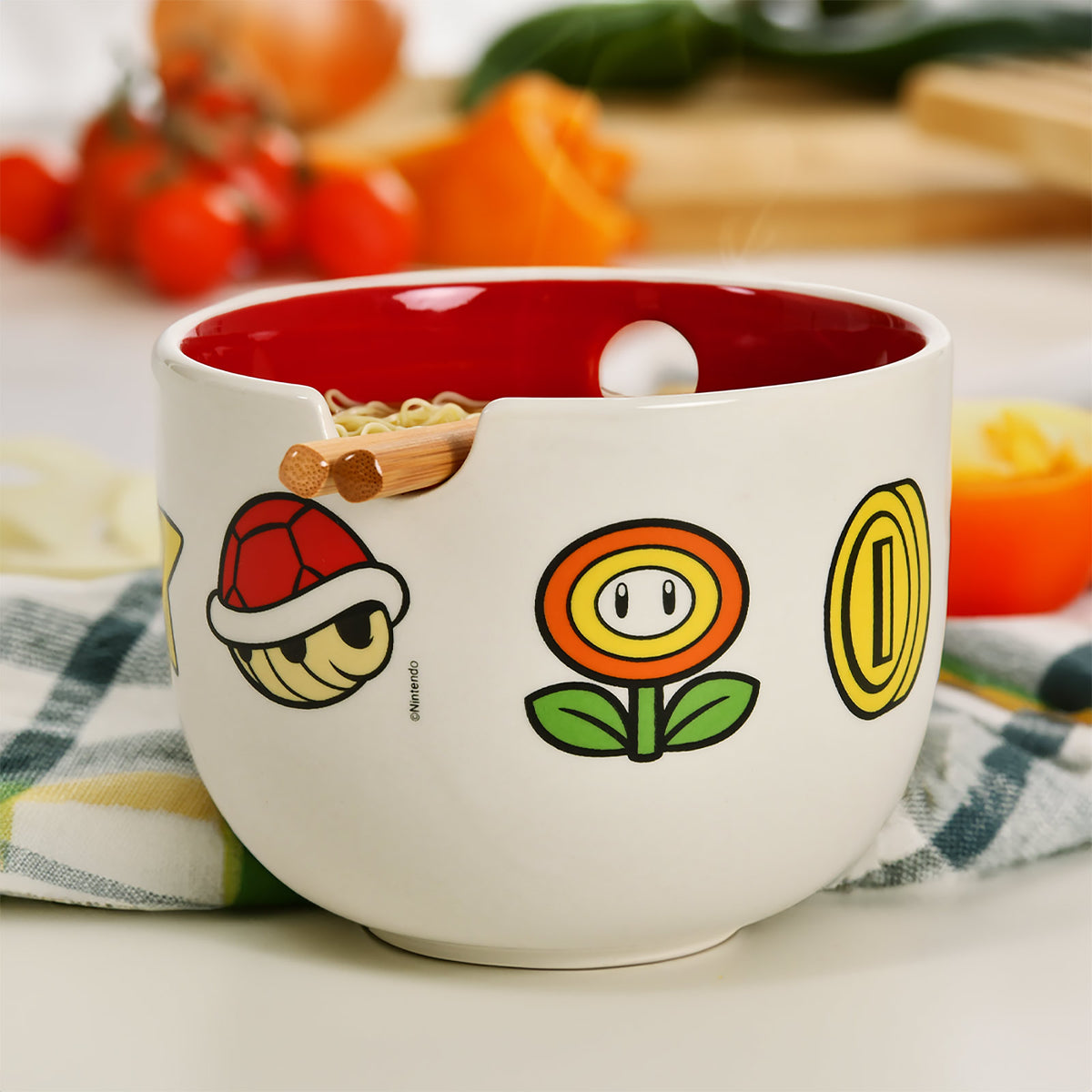 Productafbeelding Super Mario - Symbolen Ramen Kom met Eetstokjes