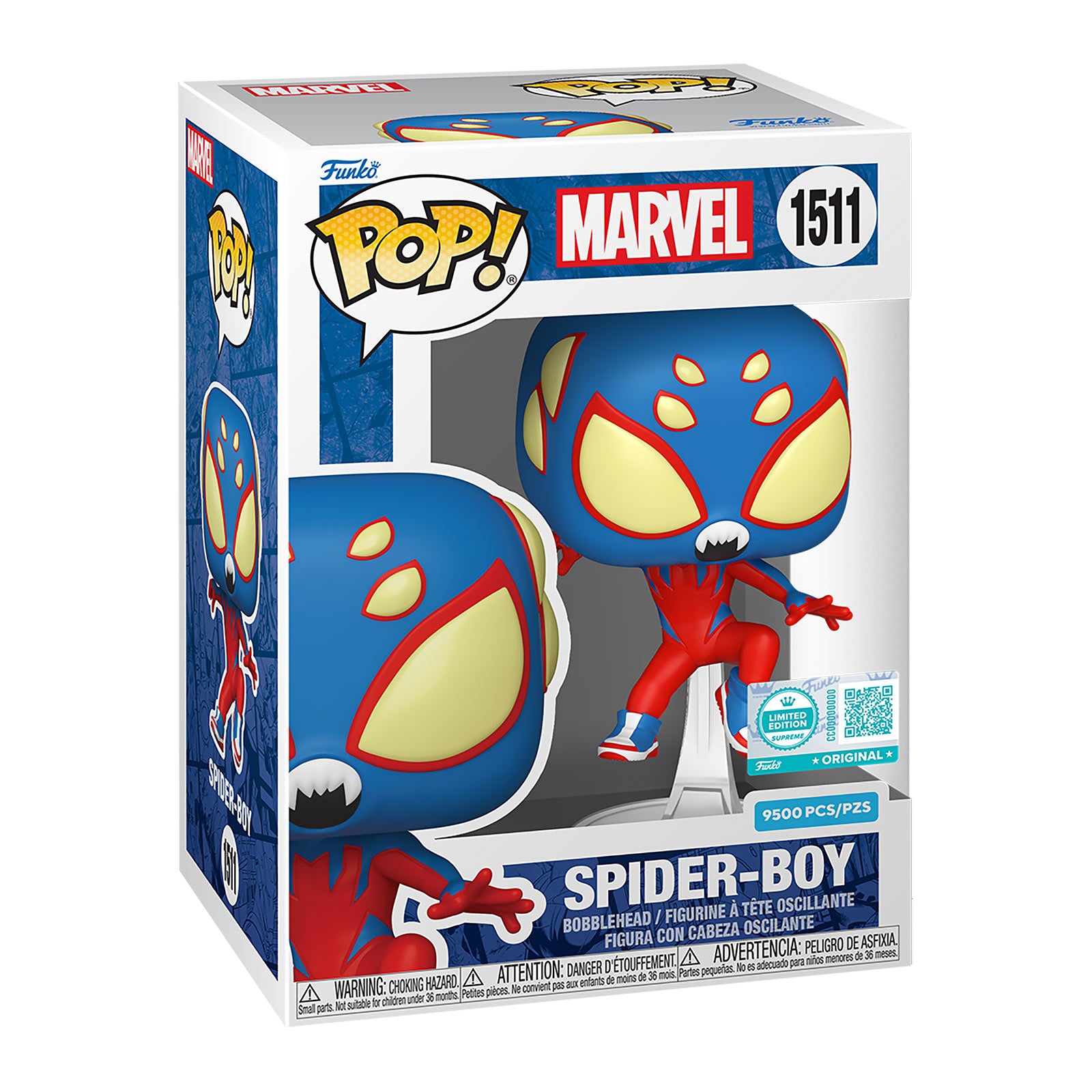 Productafbeelding Spider-Man - Spider-Boy Funko Pop Wobblehead-figuur Limited Edition Supreme