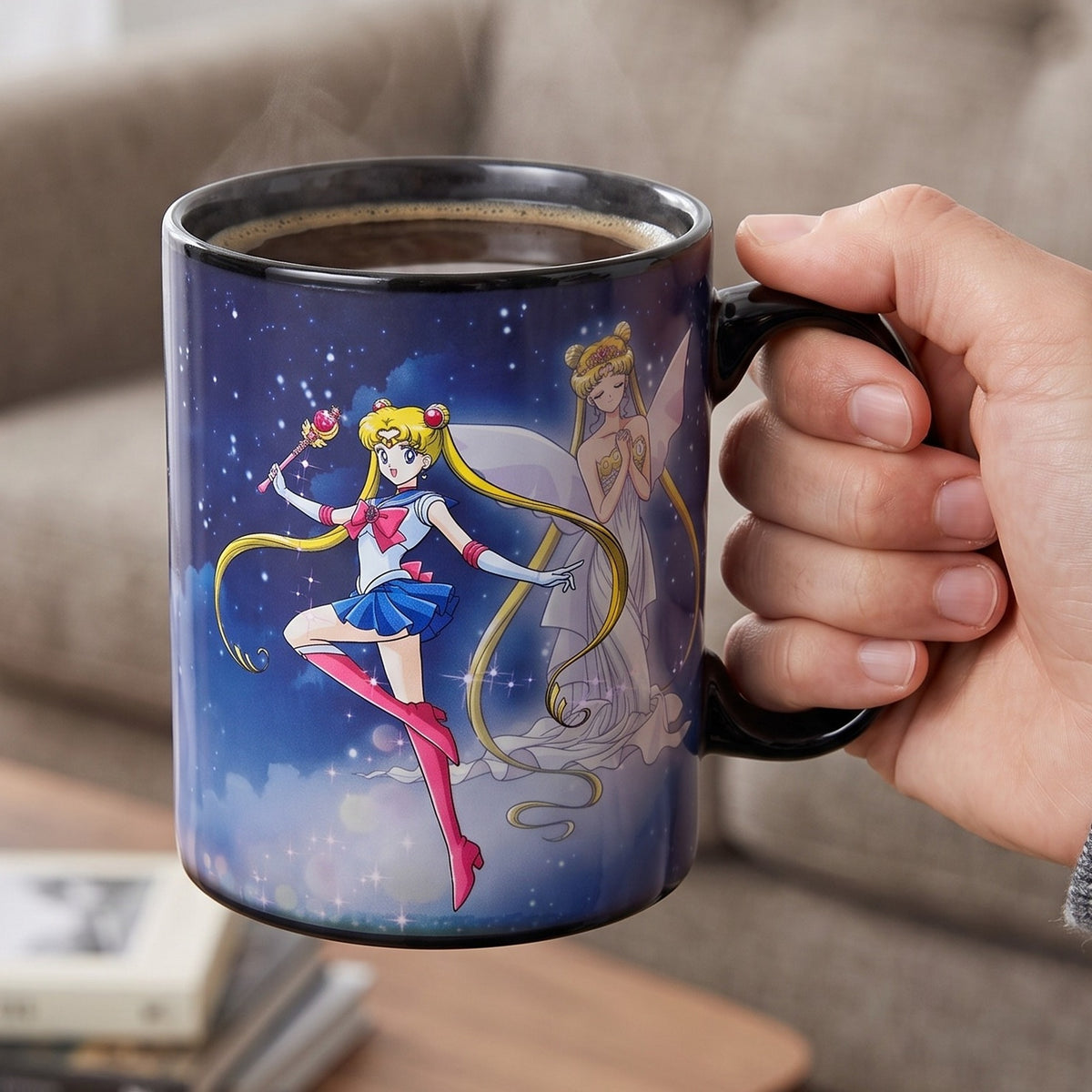 Productafbeelding Sailor Moon - Sailor & Chibi warmtegevoelige mok