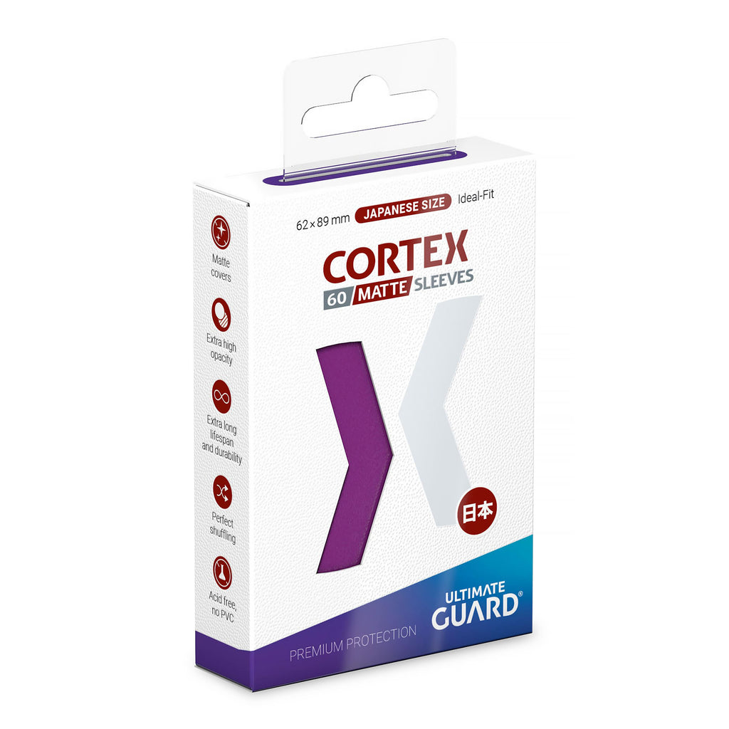 Productafbeelding Ultimate Guard Cortex kaarthoezen mat paars – Japanse maat, set van 60