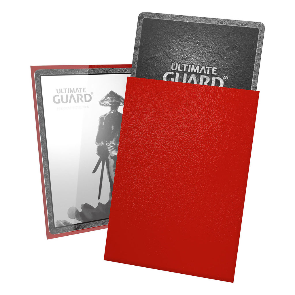 Productafbeelding Ultimate Guard Katana kaartsleeves rood – 60-pack voor TCG (Japans formaat)