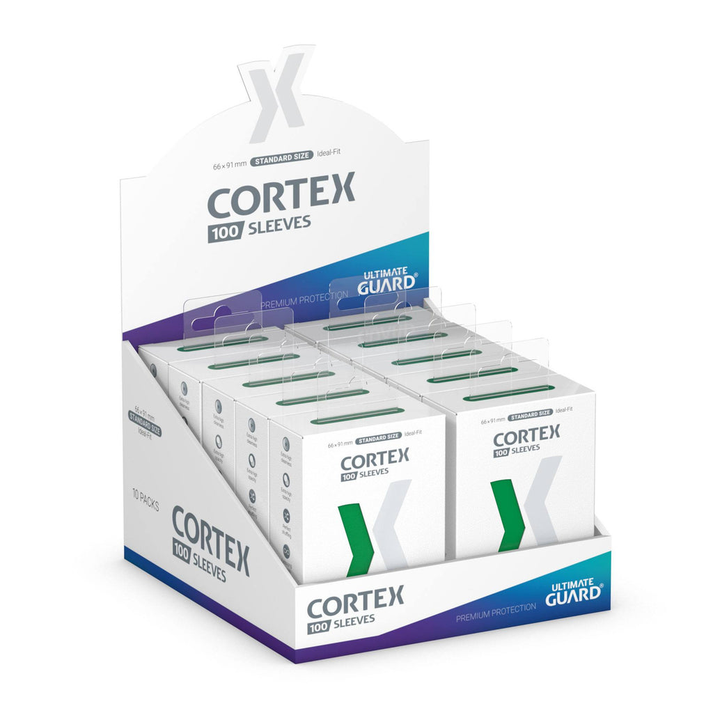 Productafbeelding Cortex kaarthoesjes groen 100-pack Ultimate Guard voor TCG standaardformaat