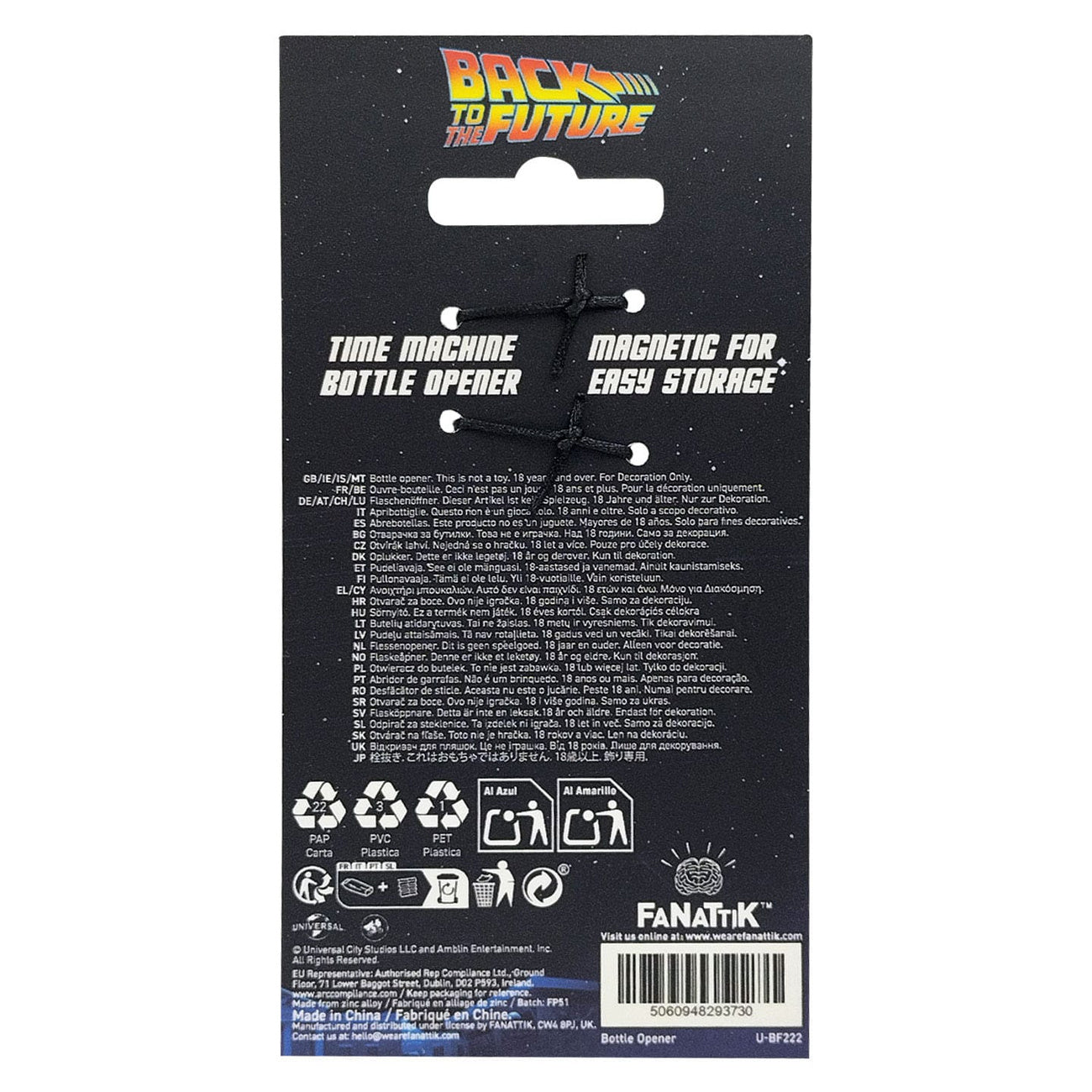 Productafbeelding Back to the Future - DeLorean Magnetische Flesopener