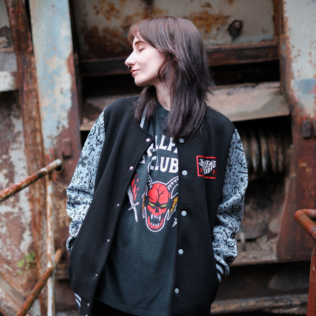 Productafbeelding Stranger Things - Hellfire Club T-shirt grijs