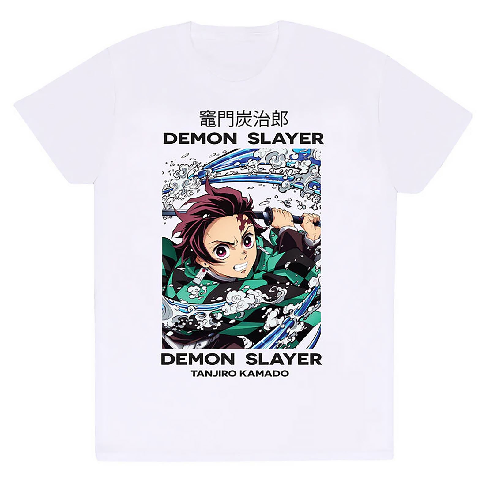 Productafbeelding Demon Slayer - Tanjiro Whirlpool T-Shirt wit
