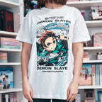 Productafbeelding Demon Slayer - Tanjiro Whirlpool T-Shirt wit