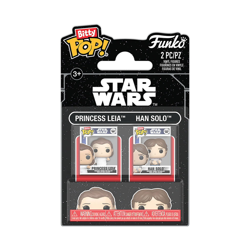 Productafbeelding Star Wars - Leia en Han Solo The Empire Strikes Back Funko Bitty Pop 2-pack figuurset
