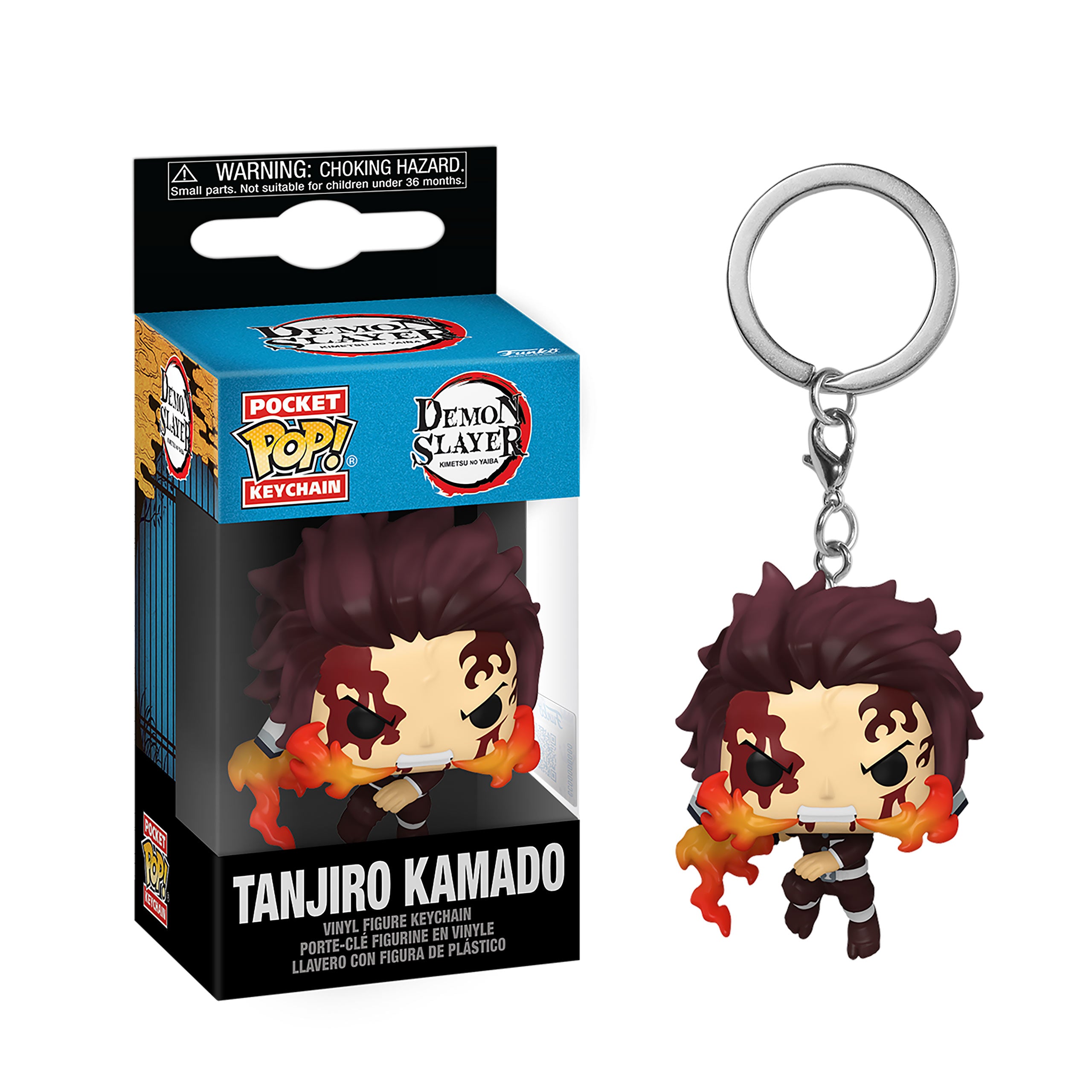 Productafbeelding Demon Slayer - Tanjiro Demon Blood Funko Pop sleutelhanger