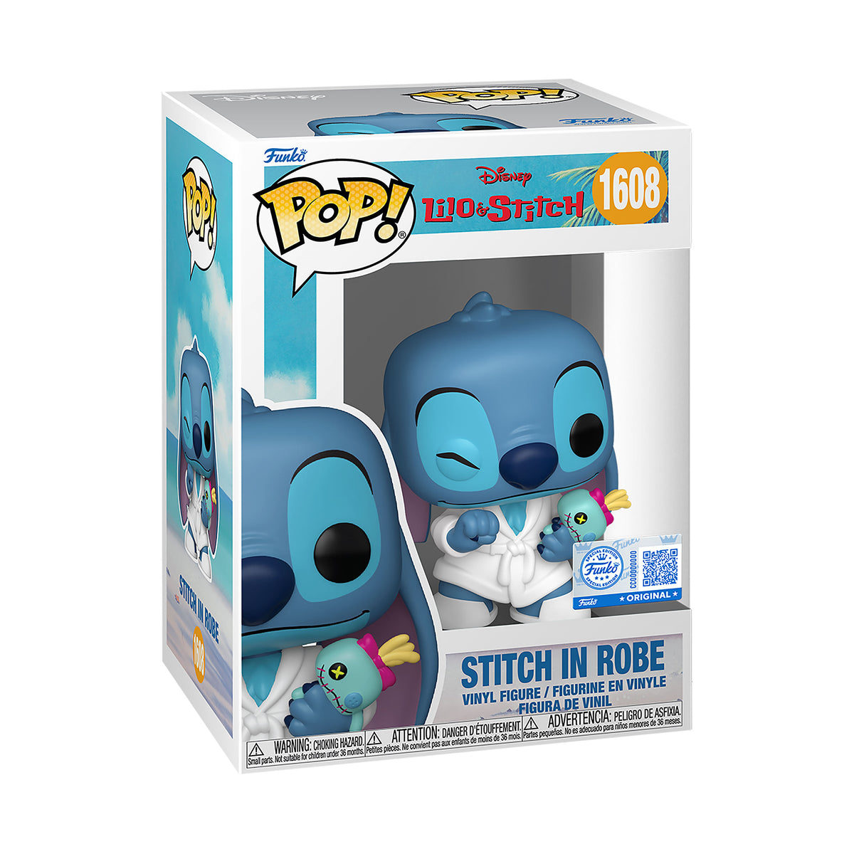 Productafbeelding Stitch in badjas Funko Pop!-figuur - Lilo & Stitch