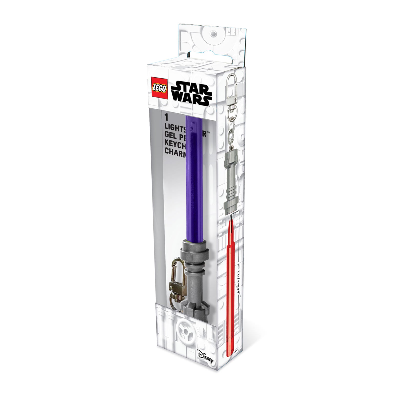 Productafbeelding Star Wars - LEGO lichtzwaard-gelpen met karabijnhaak, paars