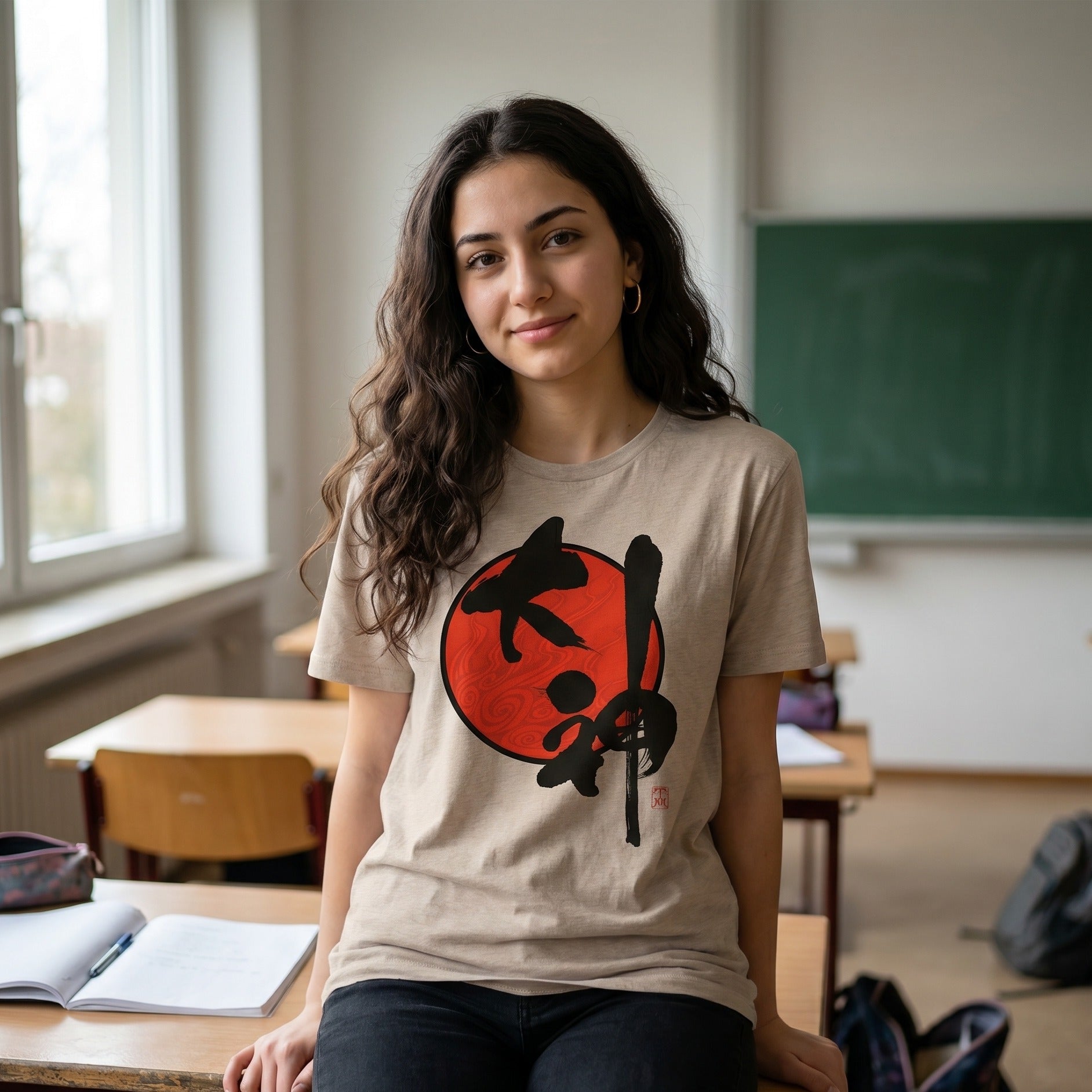 Productafbeelding Okami - Logo T-shirt beige