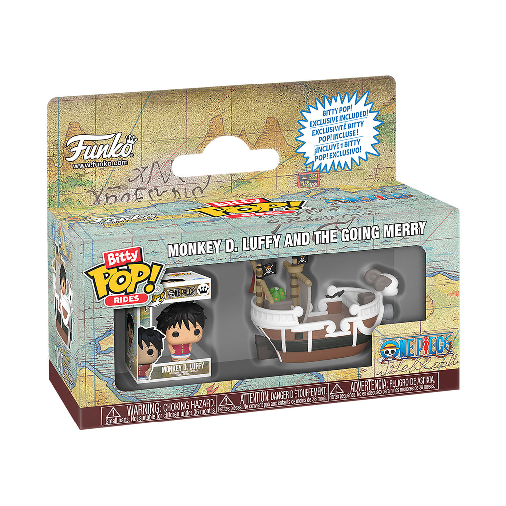 Productafbeelding One Piece - Going Merry met Luffy Funko Bitty Pop Ride figuurset