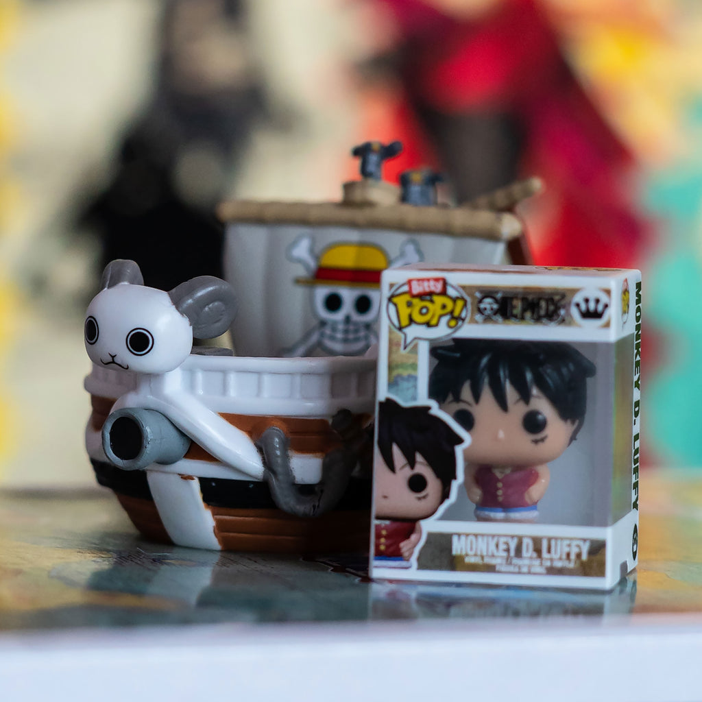 Productafbeelding One Piece - Going Merry met Luffy Funko Bitty Pop Ride figuurset