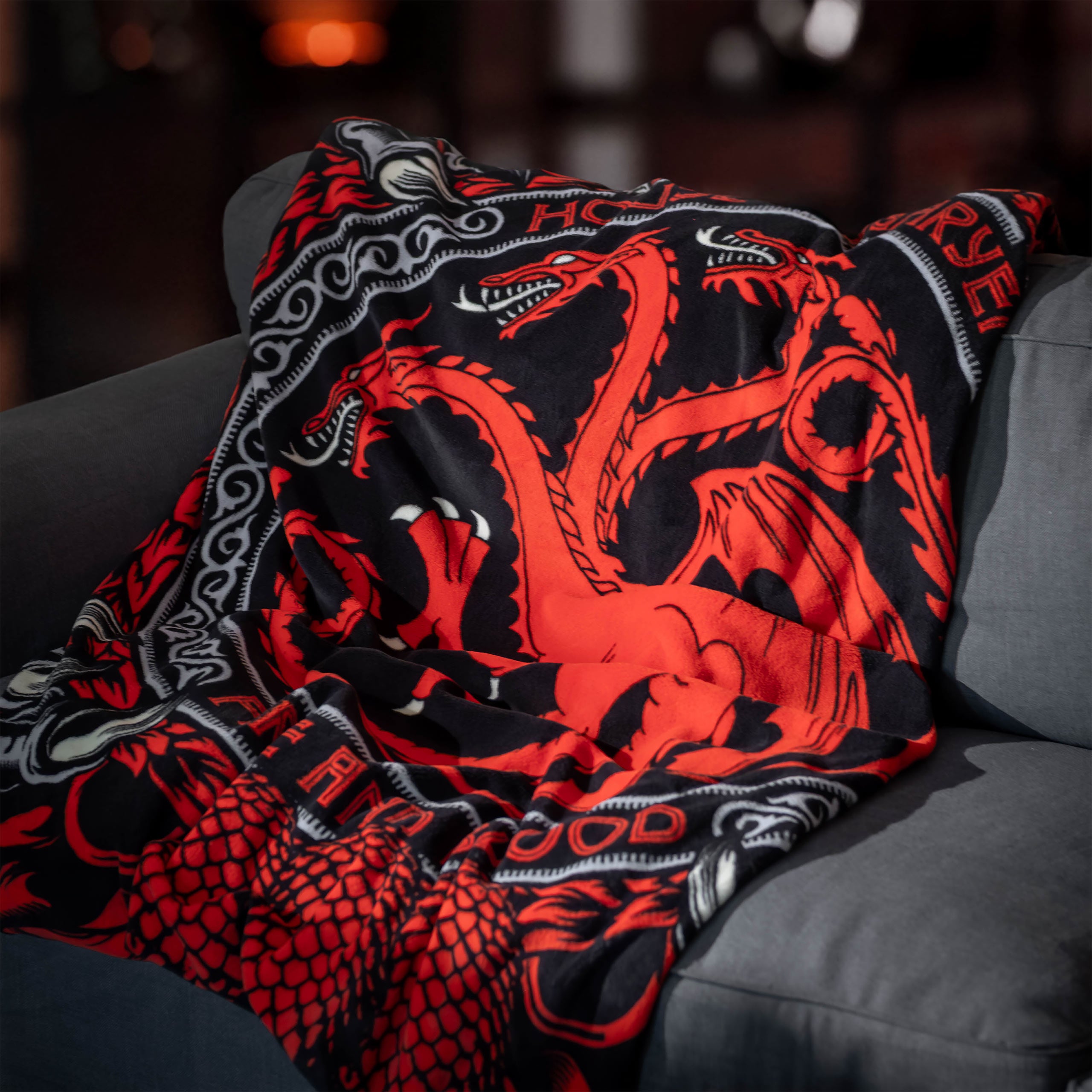 Productafbeelding Targaryen Wapen Fleece Dekentje - Game of Thrones