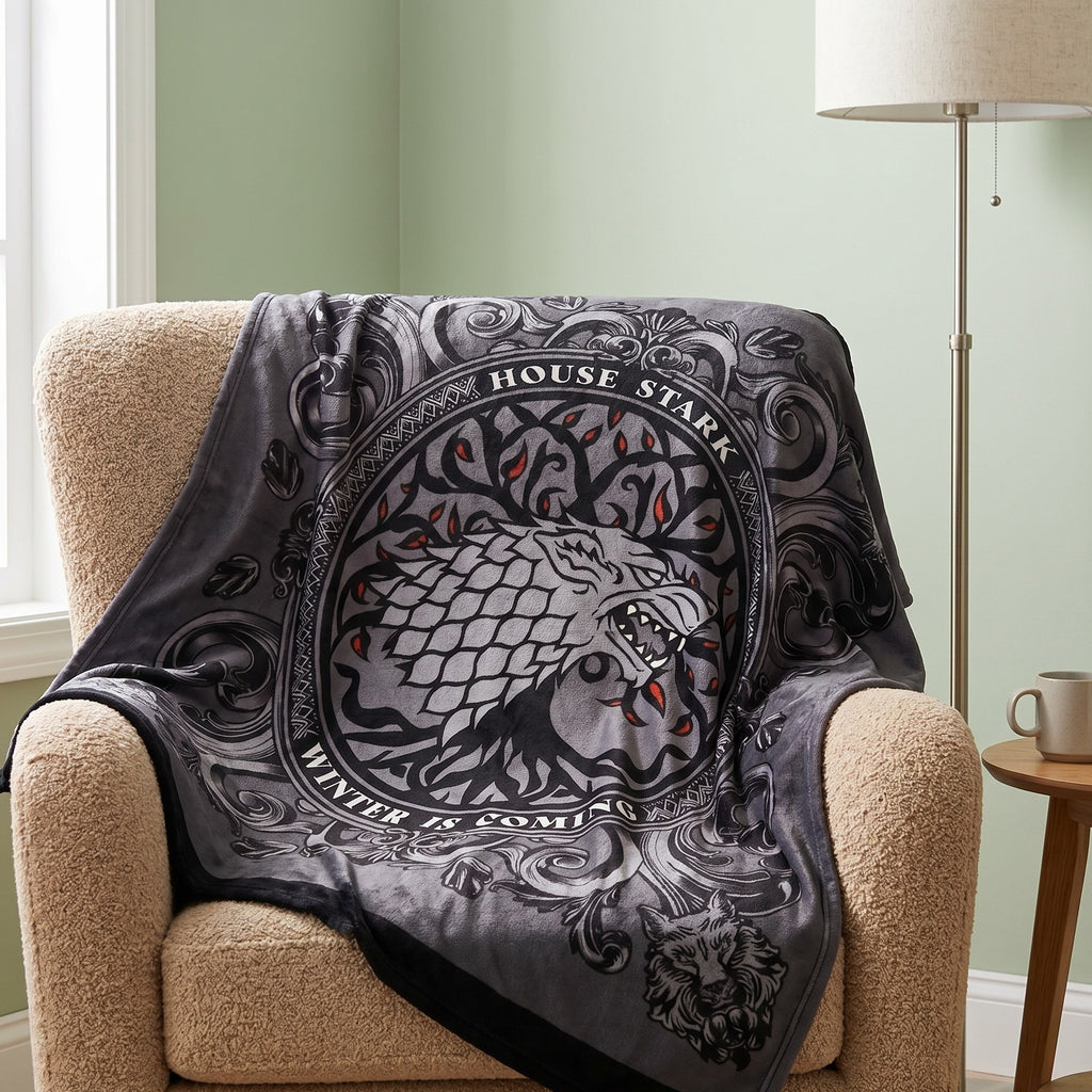 Productafbeelding Stark Wapen Fleece Dekentje - Game of Thrones