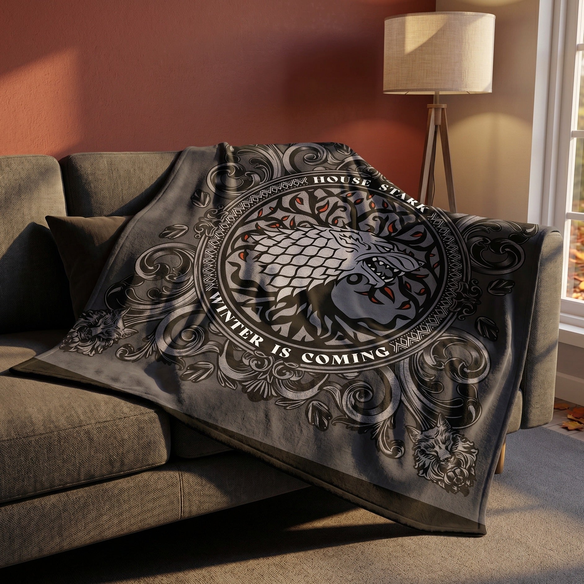 Productafbeelding Stark Wapen Fleece Dekentje - Game of Thrones