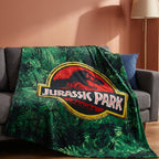 Productafbeelding Jurassic Park - Jungle Logo Fleece Deken
