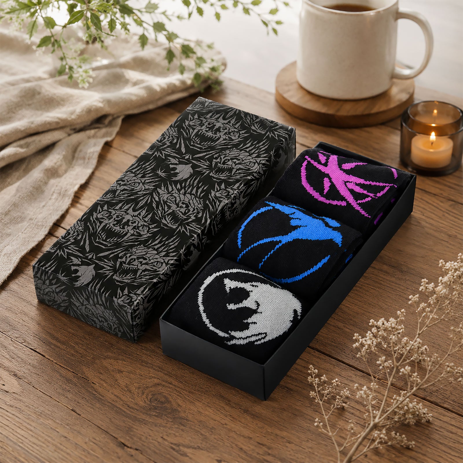 Productafbeelding The Witcher - Symbols Sokken 3-delige set in geschenkdoos