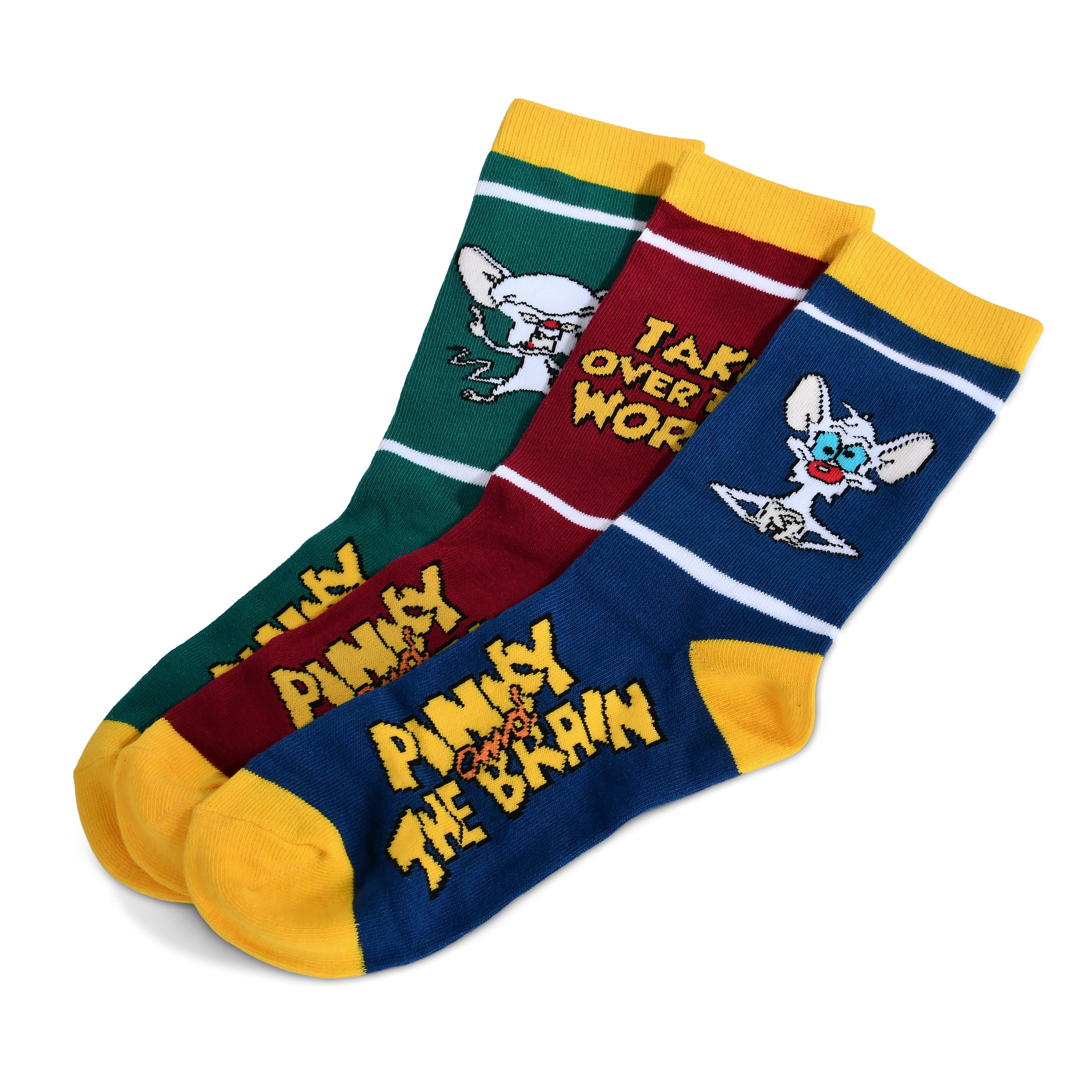 Productafbeelding Pinky and the Brain - Pinky en Brain sokken 3-delige set in geschenkdoos