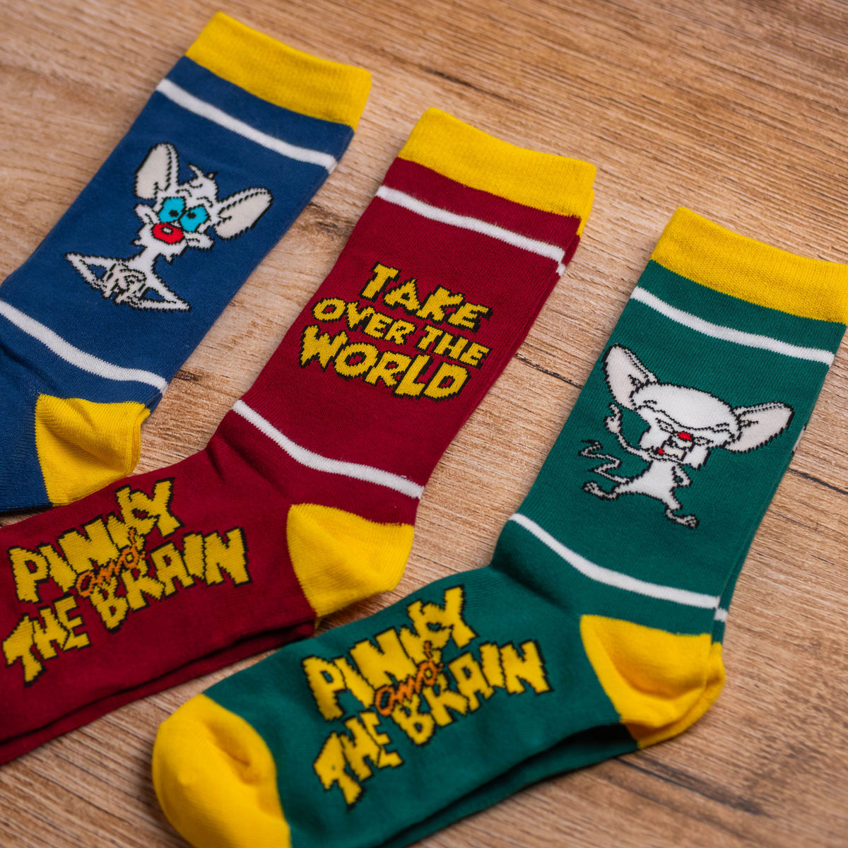 Pinky and the Brain - Pinky en Brain sokken 3-delige set in geschenkdoos
