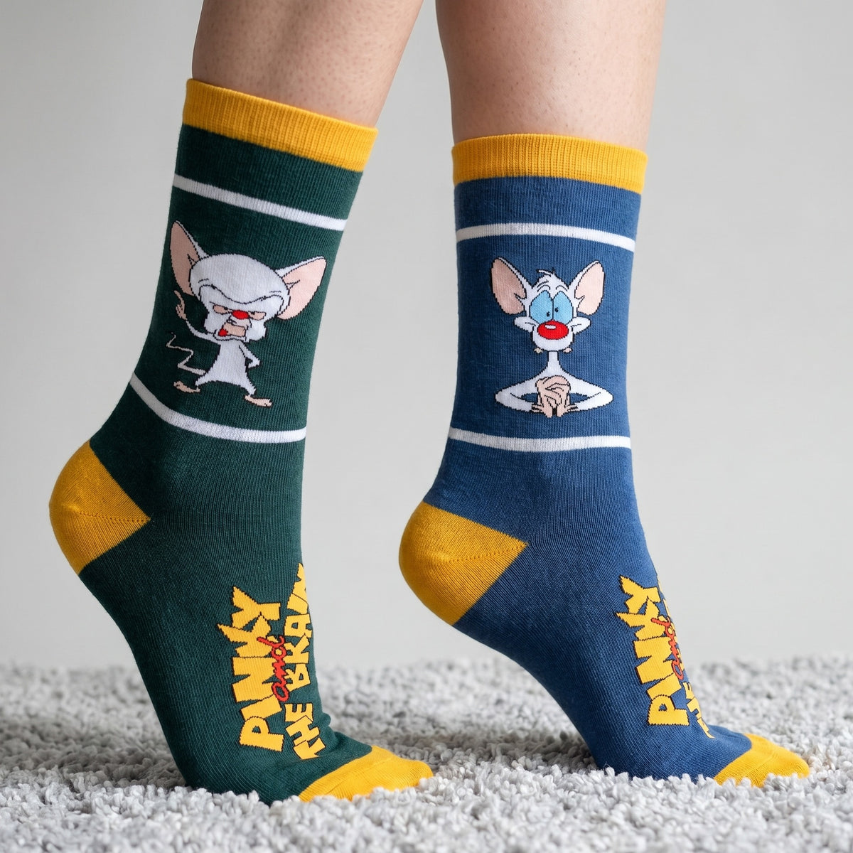 Productafbeelding Pinky and the Brain - Pinky en Brain sokken 3-delige set in geschenkdoos